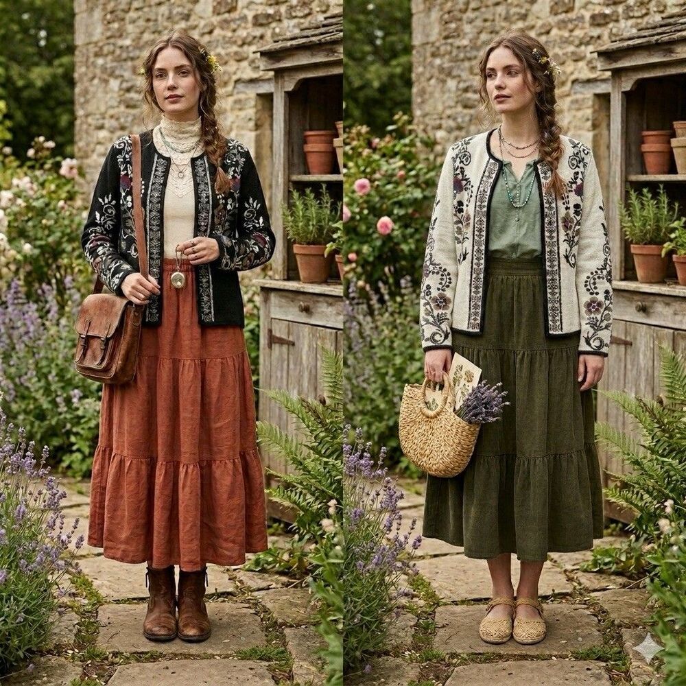 Reversible Embroidered Alpaca Cardigan L Simply Natural Hanna Artisan Peru Indie